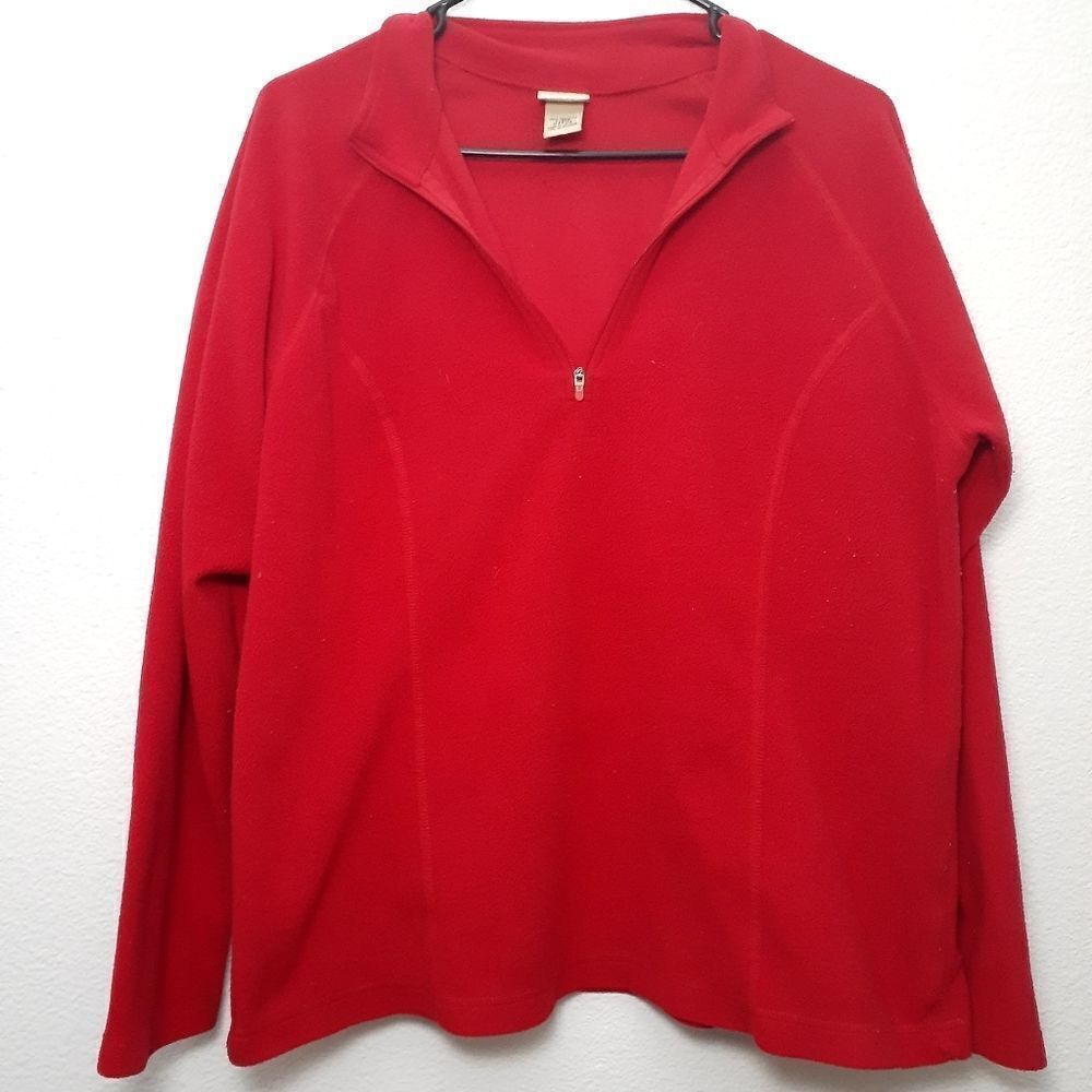 L.L. BEAN kids size L quarter zip fleece